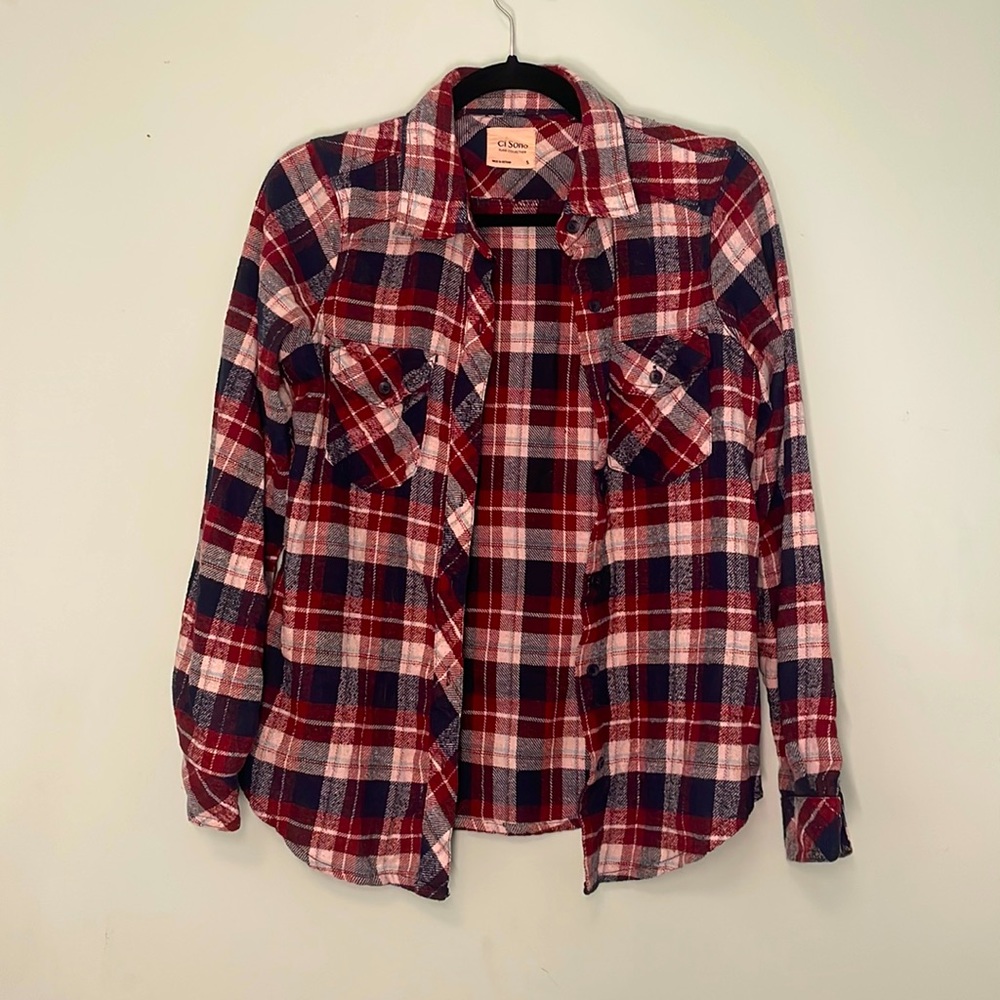 Ci Sono Plaid Flannel
